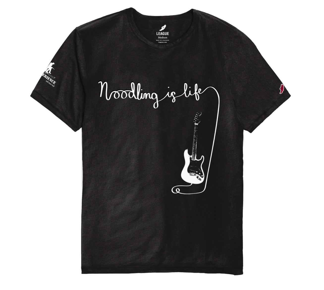 Noodling Is Life T-Shirt - Vintage Black